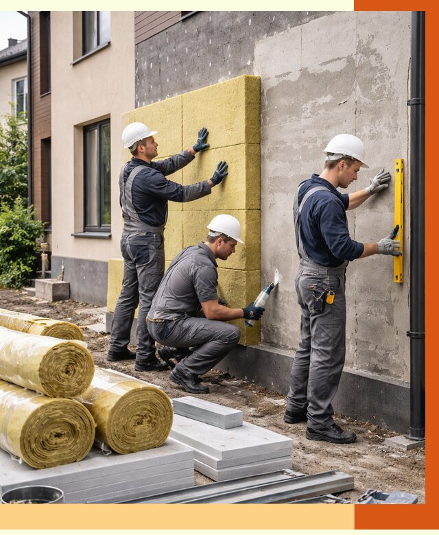 Утепление таунхауса в грозном от 7388 руб/м2 — комплекс под ключ | ТепломастерГрз