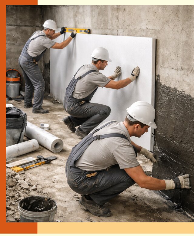 Утепление фундамента изнутри профессионально в грозном