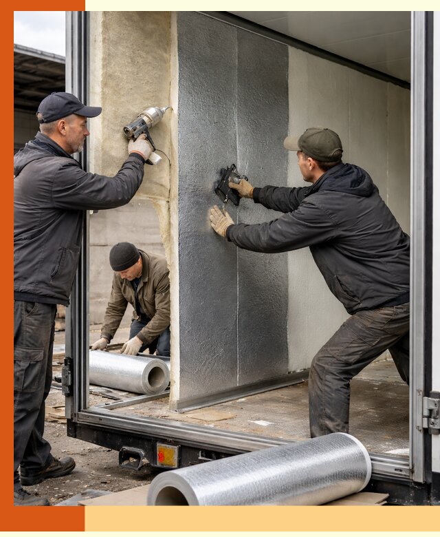 Утепление холодильного кузова в грозном — монтаж и теплоизоляция