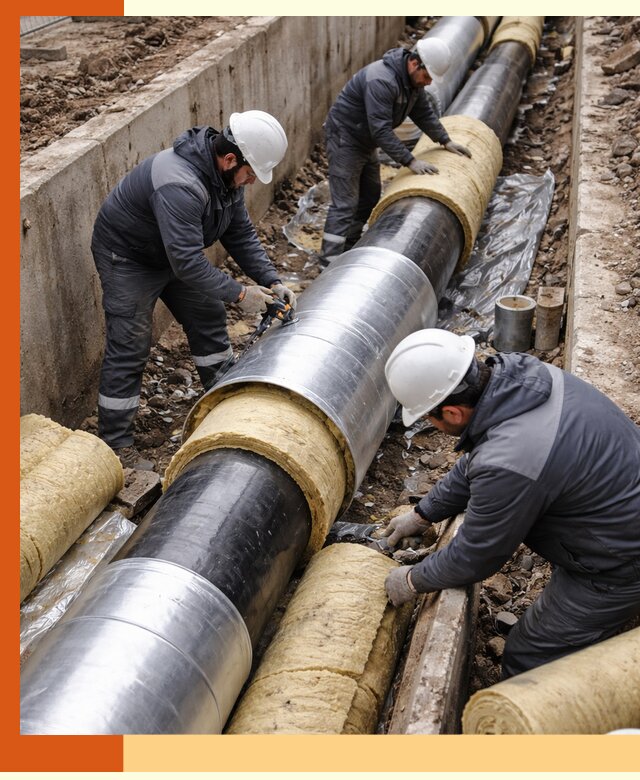 Утепление теплотрассы в грозном: утеплительные работы и материалы