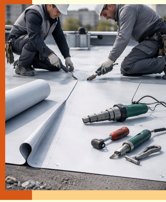 Гидроизоляция мембранной кровли в грозном: монтаж и ремонт быстро