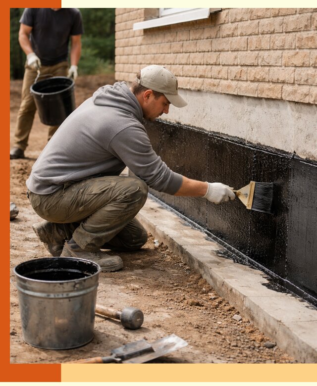 Гидроизоляция цоколя домов и зданий в грозном эффективными методами